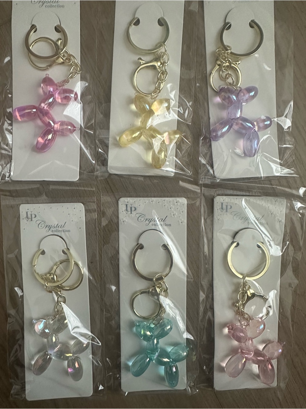 Balloon Dog Keychain-bag charms- Assorted Pastel Colors